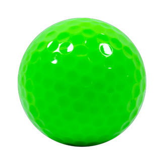 Blank Lime Green Golf Balls - New