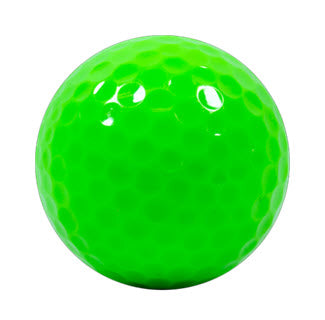 Blank Lime Green Golf Balls - New