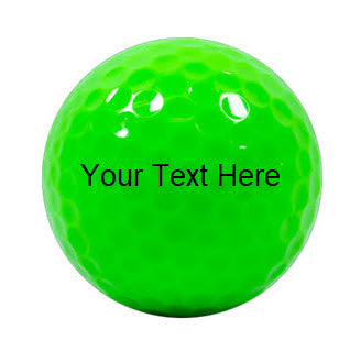 Customized Lime Green Golf Balls
