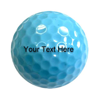 Customized Light Blue Golf Balls