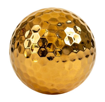 Customized Blank Metallic Gold Golf Balls