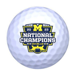 New Novelty Michigan National Champions White Golf Balls