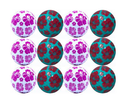 New Novelty Mix of Hibiscus Flower Golf Balls