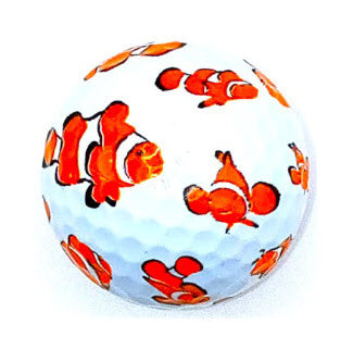 New Novelty Clown Fish Golf Balls