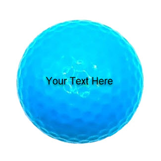 Blank Neon Blue Golf Balls - New