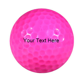 Customized Black Light Pink Golf Balls