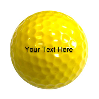 Customized Black Light Neon Yellow Golf Balls