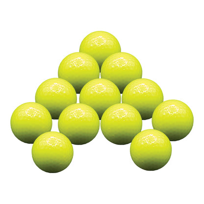 Customized Black Light Yellow Golf Balls