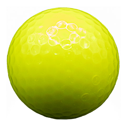 Blank Black Light Yellow Golf Balls - New