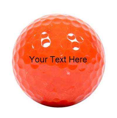 Customized Dark Orange Golf Balls