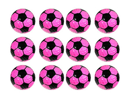 New Novelty Pink Soccer Ball Golf Balls