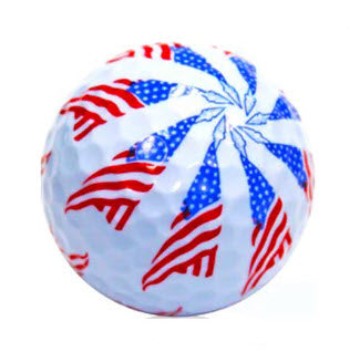 New Novelty Pinwheel Flag Golf Balls