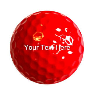 Customized Red Golf Balls