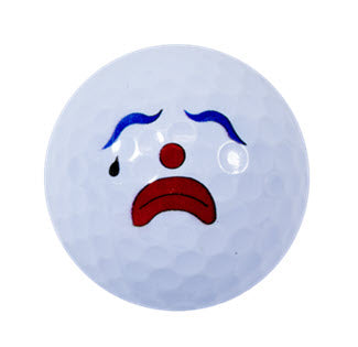 New Novelty Sad Clown Golf Balls