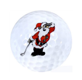 New Novelty Santa Golfing Golf Balls