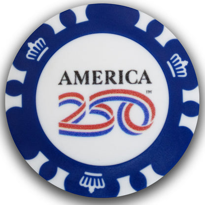 America A250 Poker Chip Ball Marker 3 Pack