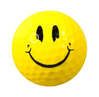New Novelty Smiley Face Golf Balls