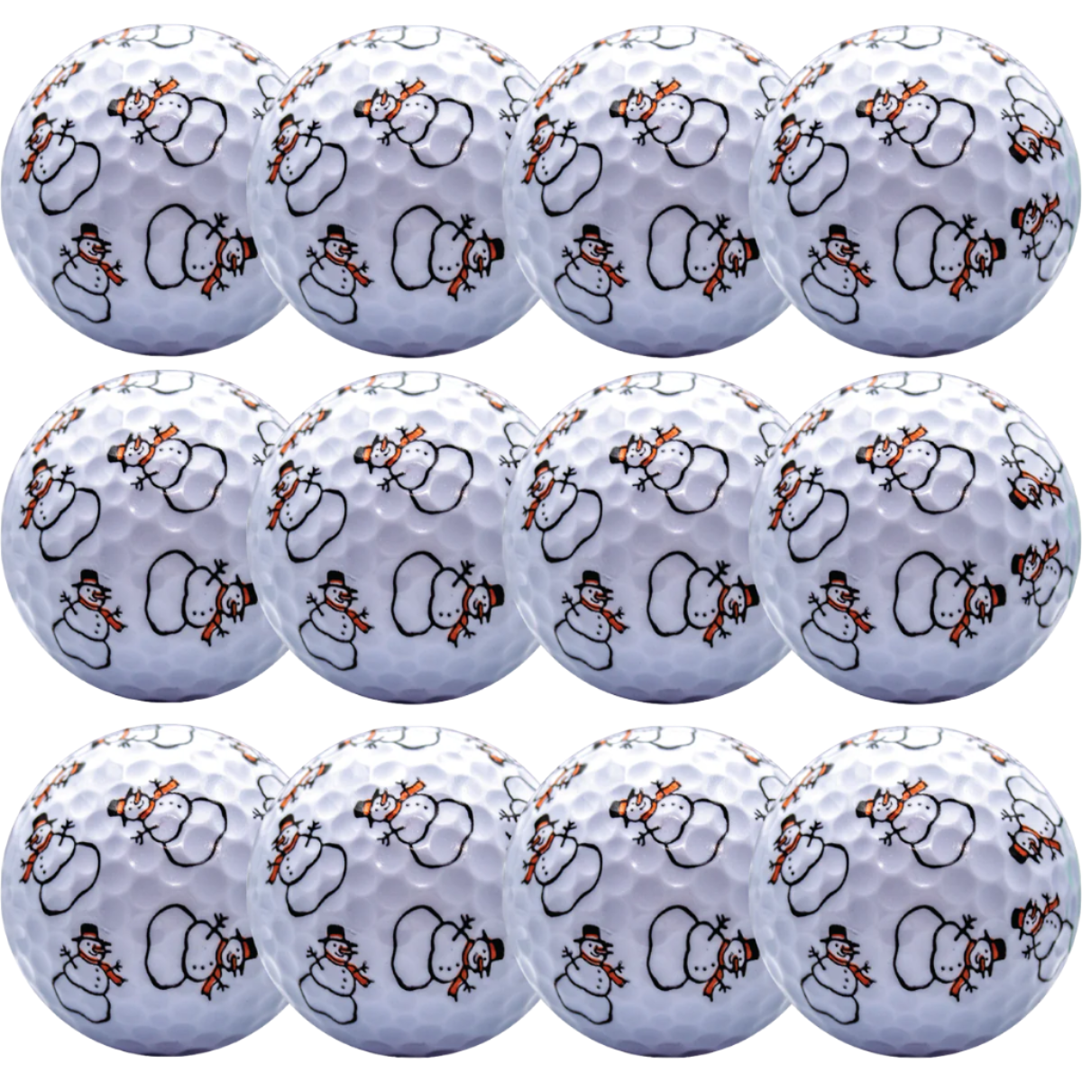 New Novelty Snowmen Golf Balls