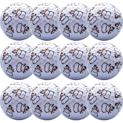 New Novelty Snowmen Golf Balls