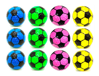 New Novelty Soccer Ball Color Mix of Golf Balls