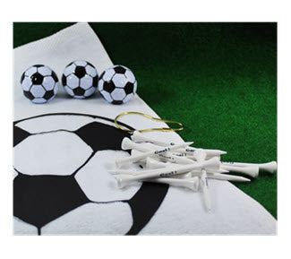 New Novelty Soccer 20 Piece Golf Towel Set