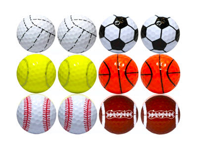New Novelty Sports Ball Mix of Golf Balls