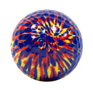 New Novelty Tie Dye Mix of Golf Balls