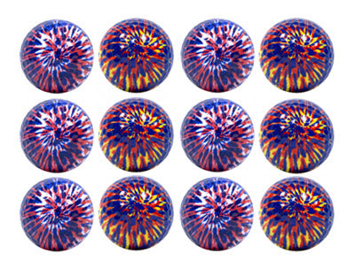 New Novelty Tie Dye Mix of Golf Balls