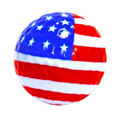 New Novelty US Flag Golf Balls