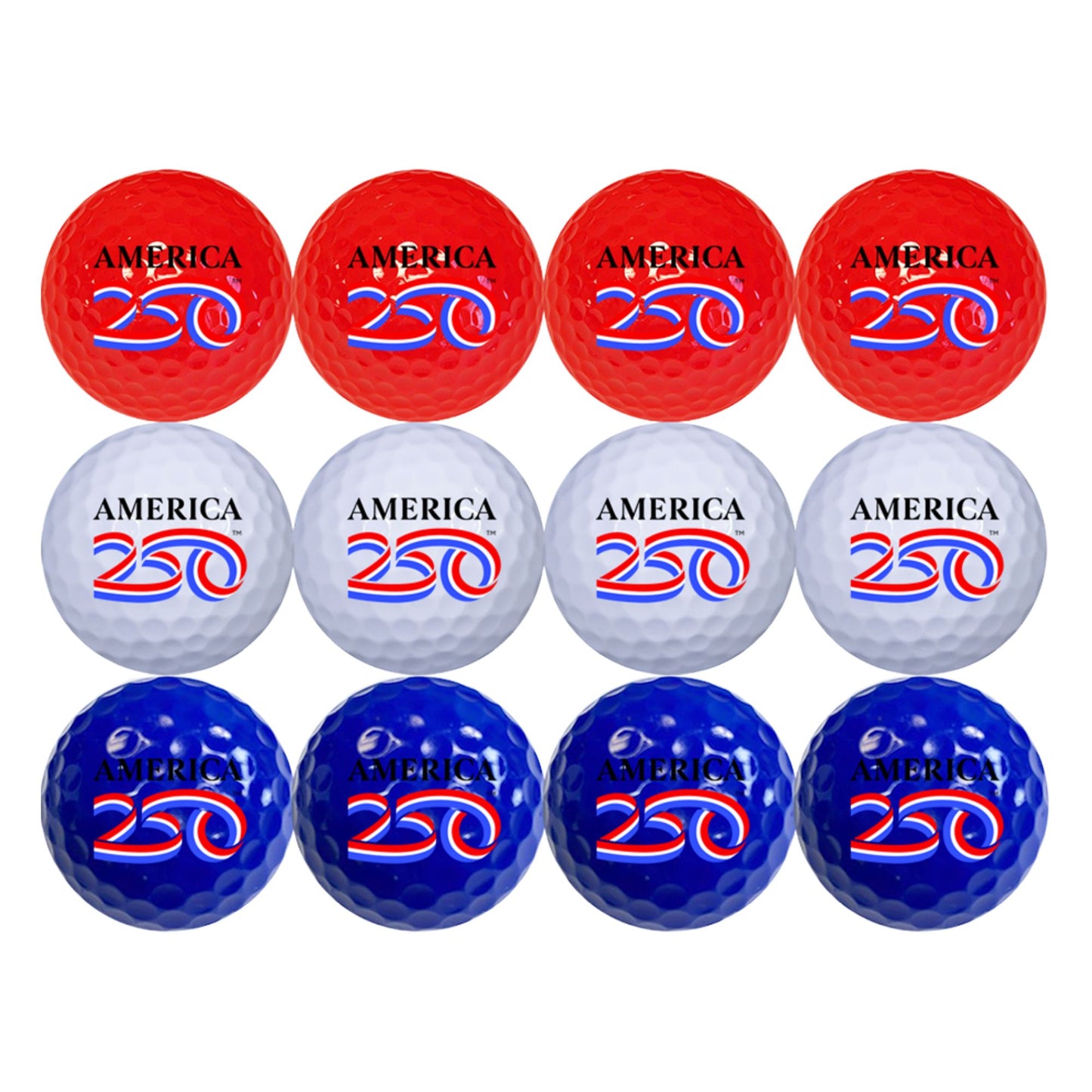 America A250 12 Pack - Red, White and Blue