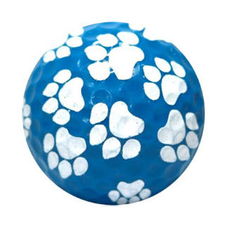 New Novelty Blue Dog Paw Prints Golf Balls