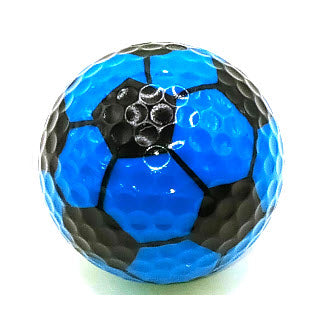 New Novelty Blue Soccer Ball Golf Balls