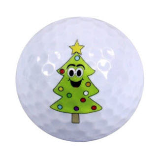 New Novelty Friendly Christmas Trees Golf Balls