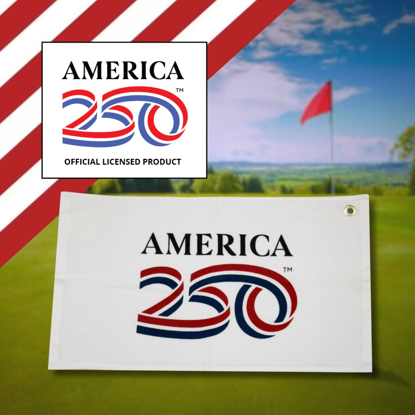 America A250 Golf Towel