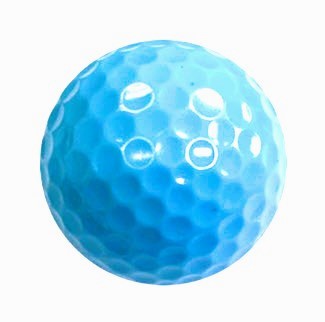 Blank Light Blue Golf Balls - New