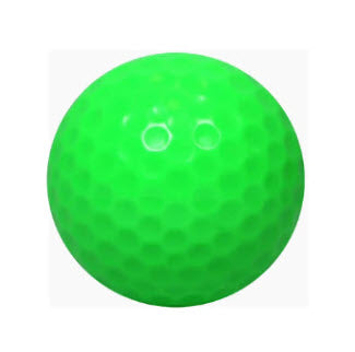 Blank Black Light Green Golf Balls - New