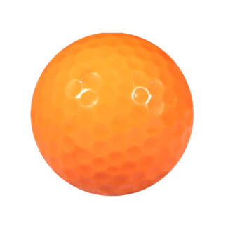 Blank Black Light Orange Golf Balls - New