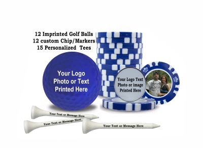 New Customized Blue Golf Party Pack