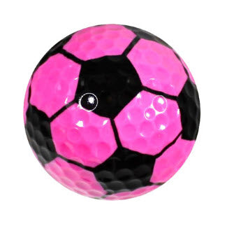 New Novelty Pink Soccer Ball Golf Balls