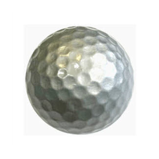 Blank Silver Golf Balls - New