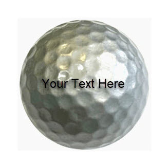 Customized Silver Golf Balls