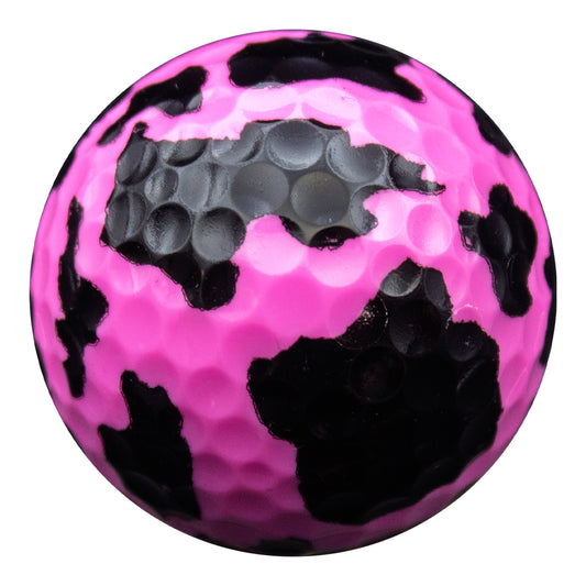 New Novelty Holstein Pink Cow Hide Print Golf Balls