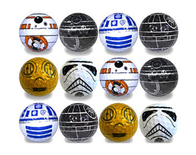 New Novelty Star Wars #2 Deluxe Mix of Golf Balls