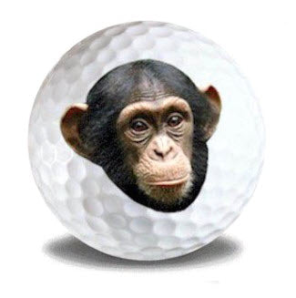New Novelty Chimpanzee Golf Balls
