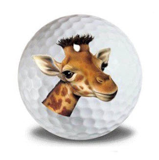 New Novelty Giraffe Golf Balls