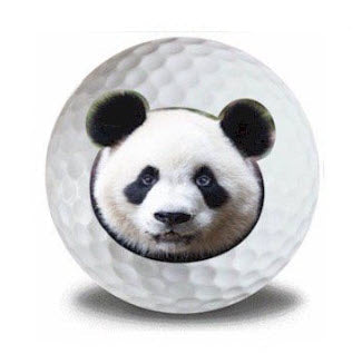New Novelty Panda Golf Balls