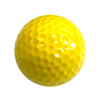 Blank Yellow Golf Balls - New