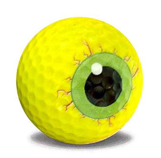 New Novelty Scary Yellow Halloween Eyeball - 1 Dozen