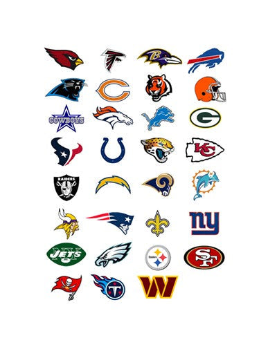 New Novelty Vintage NFL Team Logo Golf Balls and Tees in Candy Cane Packaging