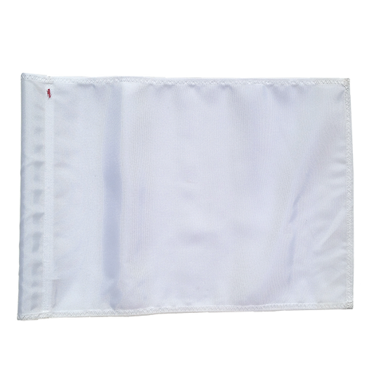 Medium Solid 14" x 19" White Flag